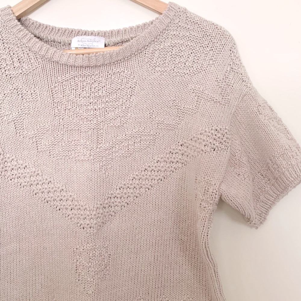 Vintage 80’s Rose Across America Maven Sweater